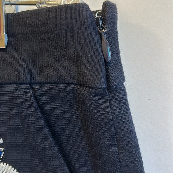 LOFT Navy Blue  Beaded Pineapple Short Shorts Women’s size 6 SUMMER SALE $12 - Picture 3 of 8